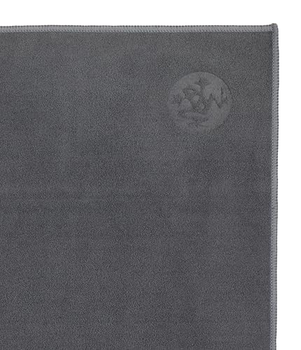 Manduka Microfiber Yoga Hand Towel - Midnight, 16 x 24 inches, Thunder Variant