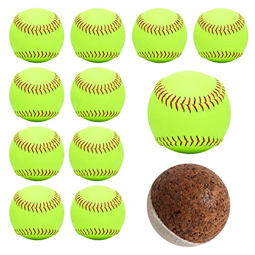Practice Softballs 12 Inch - Fastpitch Baseball Training Balls Set of 12