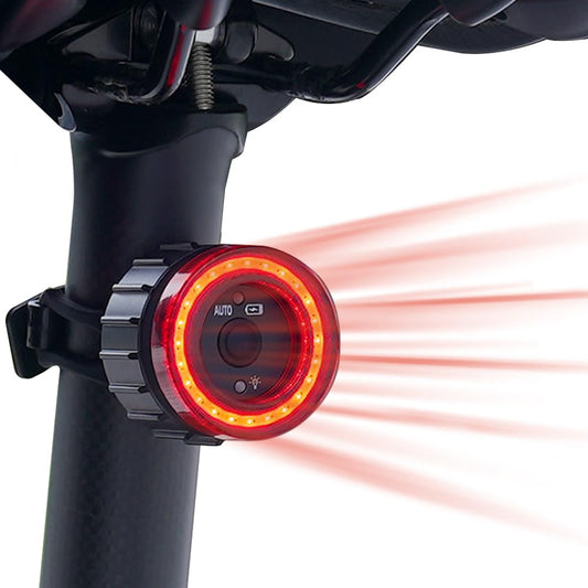 LESOVI Bike Lights Bike Tail Light, Smart COB High Lumen Bicycle Rear Light with Brake Sensing, Motion Sensing, Light Sensing, and Bump Sensing, 4/6 Lighting Modes (Supper Ⅲ)