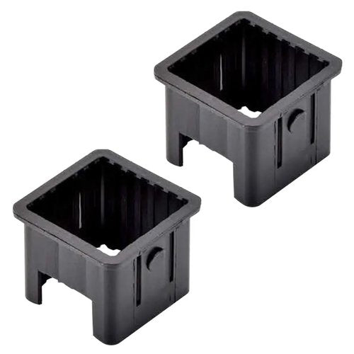 SquEqu 2 Pack Square Tube Inserts Sleeve Converter Edge Length 50mm to 40mm PE Inner Adapter for Glide Tubes Sliding Height Fitness Equipment Training Exercise Machine