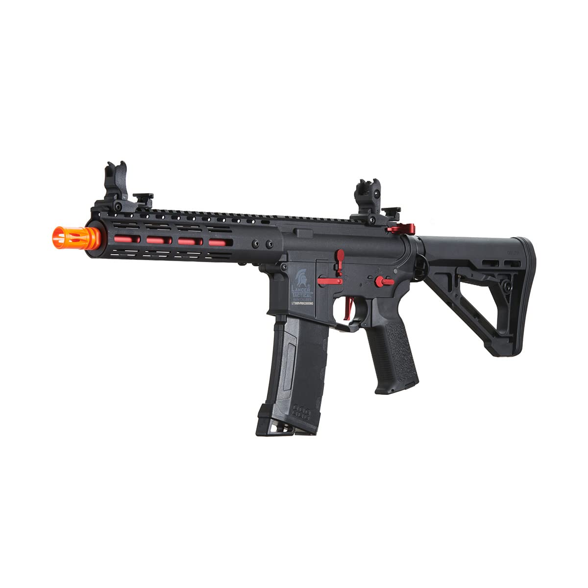 Lancer Tactical Gen 3 Archonn 9'' Lightweight Durable Polymer M4 Airsoft MLOK AEG w/High Speed Mid Cap with Programmable Trigger (ETU & MOSFET)