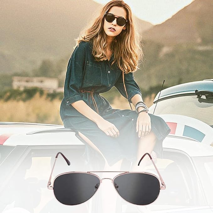 Anti-Tracking Rearview Spy Sunglasses - UV Protection Eyewear with Mirror Lens for Cyclists, Bikers, and Running - Black, Large