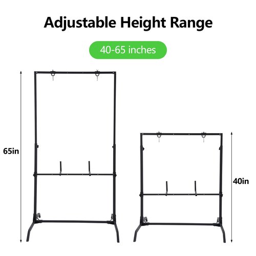 PVNIEFC Archery Target Stand for 30 Inch Bag & Foam Targets, Bow and Arrow Target Stand for Backyard, Alloy Steel