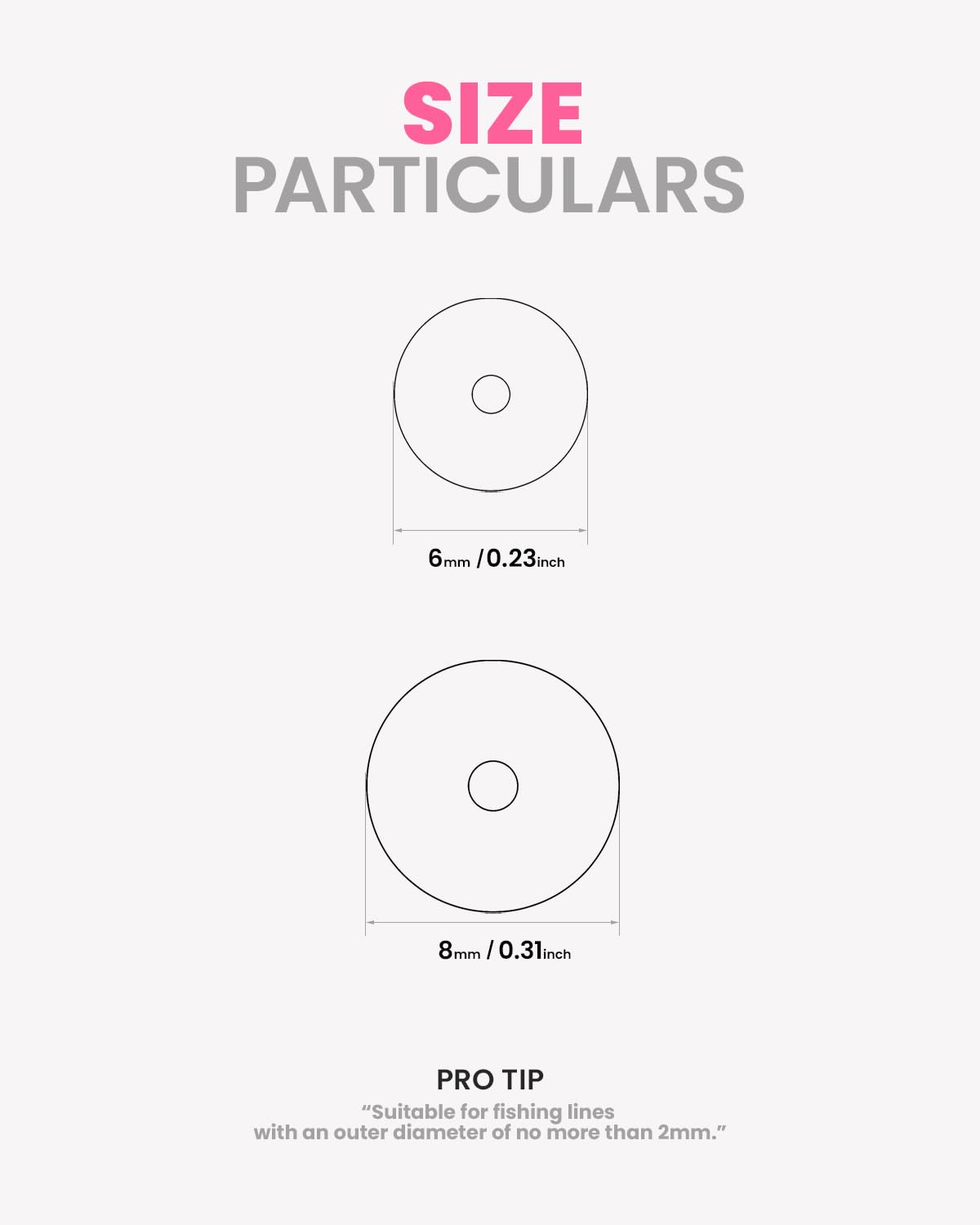 Fishing Beads Fishing Line Bead Flash Colorful Lures Baits Rigs，6/8mm Round Float Fishing Rig Lure Tackle Set for Saltwater Freshwater (High Flash Dark Pink-6/8mm(150pcs)/Set)