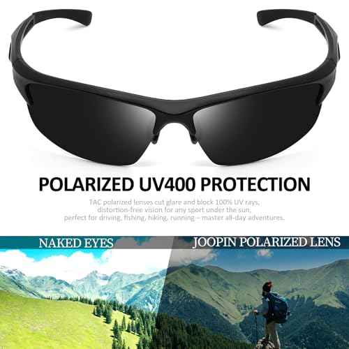 Joopin Sports Sunglasses Polarized UV400 Protection Wrap Around Sun Glasses Shades for Men Women