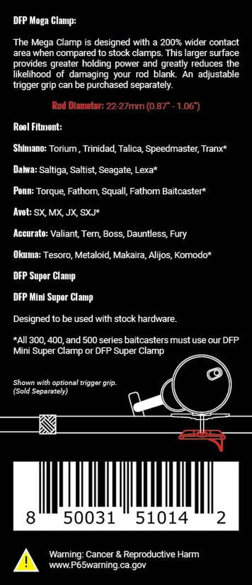 DFP Mega Clamp (Black, 22-27MM)