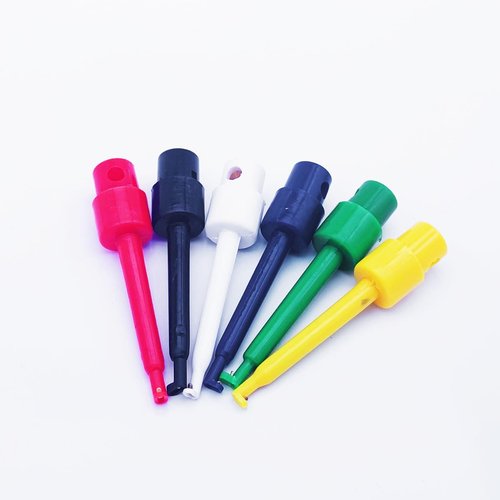 Leewoth 12pcs Hackle Pliers for Fly Tying Plastic Fly Hook Hackle Pliers Fishing Lures Or Hooks Display