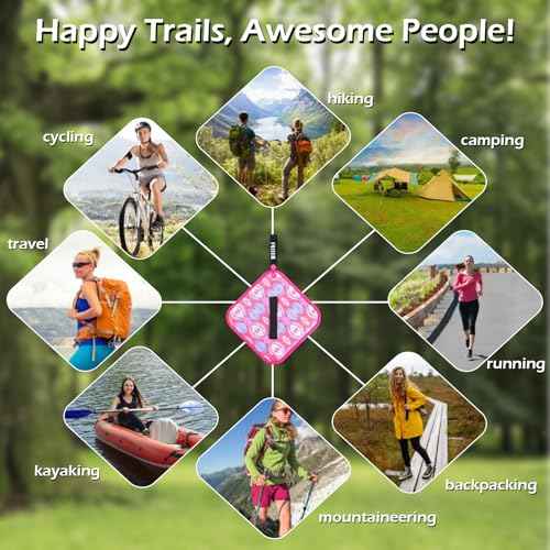 ULLIKI Pee Cloth for Women, Reusable Pee Rag Hiking Camping, Reusable Absorbent Toilet Paper Washable, Outdoor Pee Pad Travel Camping Backpacking Essentials for Women