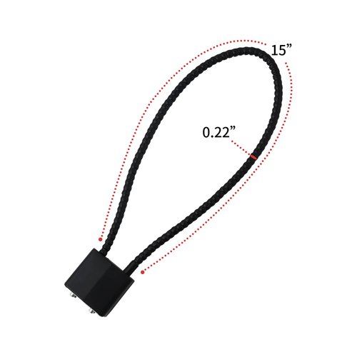 Lockforall Cable Gun Locks with Keys - Keyed Different 15" Cable Gun Safe Lock for Pistols, Rifles, and Shotguns, Home and Storage Firearm Locking and Safety, 15" * 4 Keyed Different Color