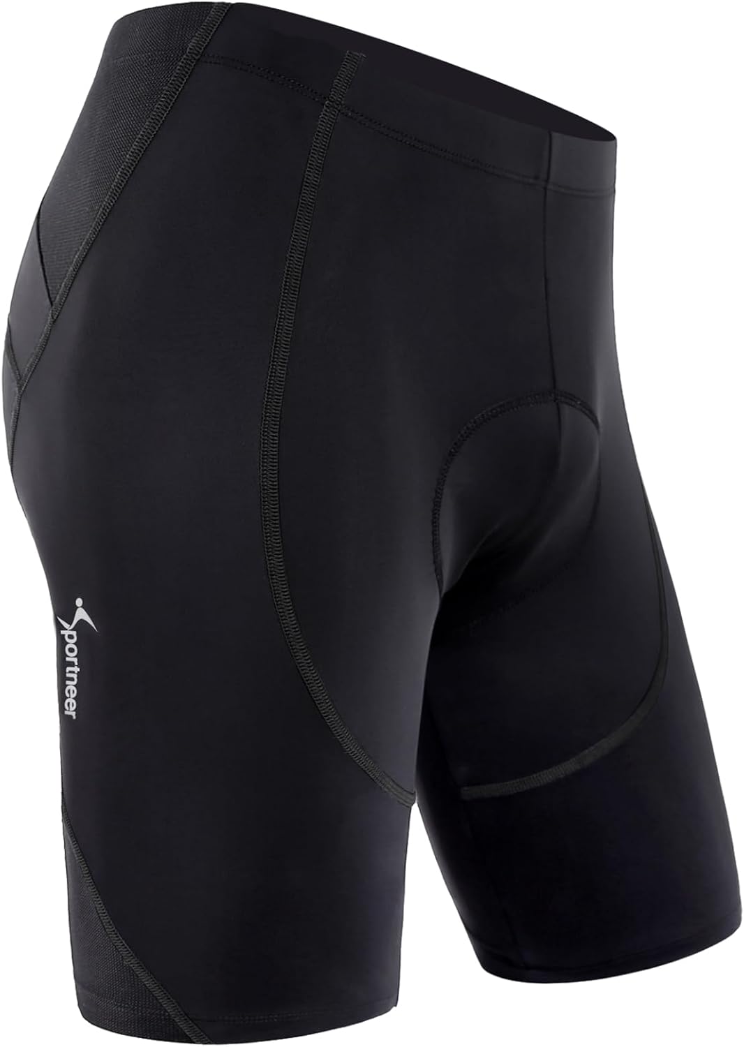 Sportneer Padded Bike Shorts for Men - 4D Padding Mens Bicycle Cycling Biking Clothing Shorts, Breathable and Absorbent