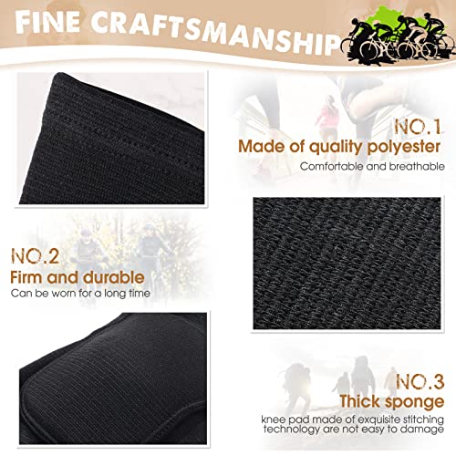 Yunsailing 6 Pairs Volleyball Knee Pads - M Size Black for Women Men Kids