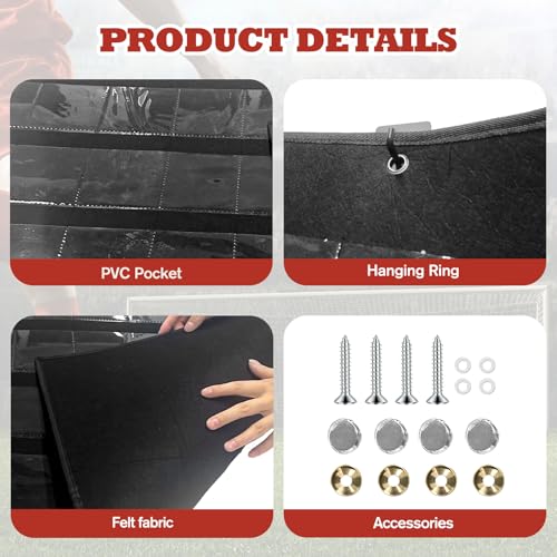 50-Pocket Hanging Card Display Bag for Sports & Graded Cards