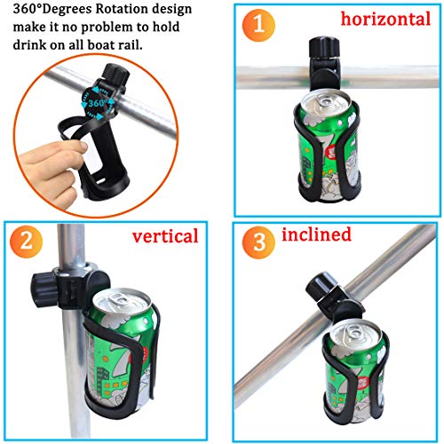 Boat Rail Cup Holder No Drilling Installation Marine Drink Holder