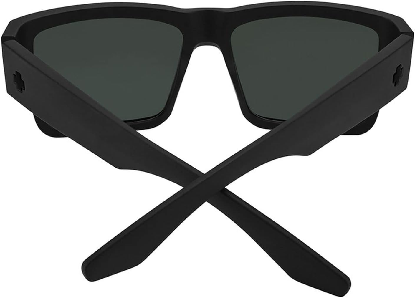 Spy Cyrus Sunglasses Matte Black with Happy Boost Black Mirror Polarized Lens + Case