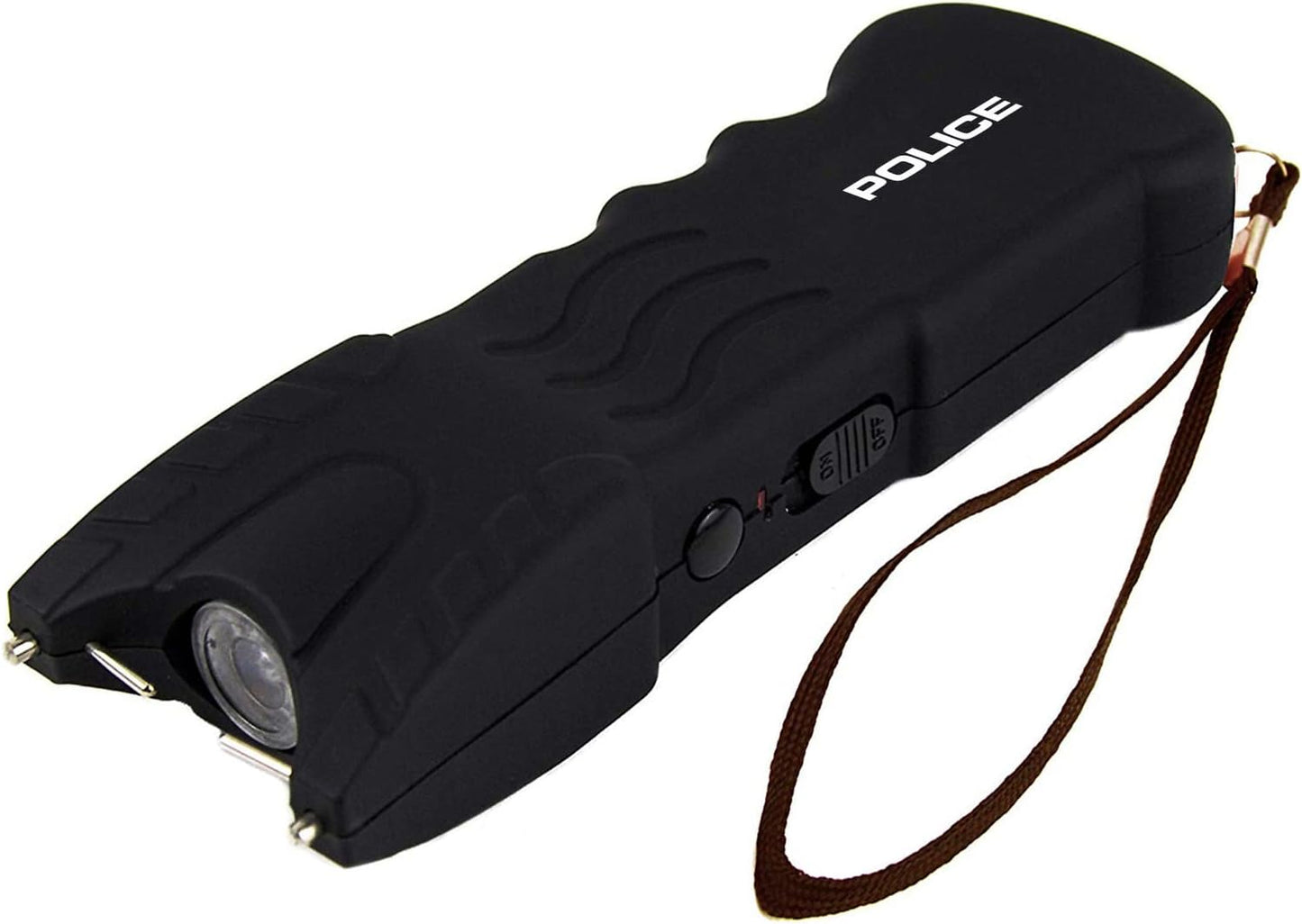 POLICE Stun Gun for Self Defense 916 – High Voltage Rechargeable with LED Flashlight, Compact & Heavy Duty – Personal Security for Women & Men – Black