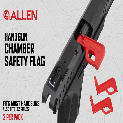 Allen Company Handgun Chamber Safety Flag, 2-Pack, Red