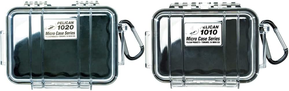 Pelican 1020 Micro Case (Black/Clear)