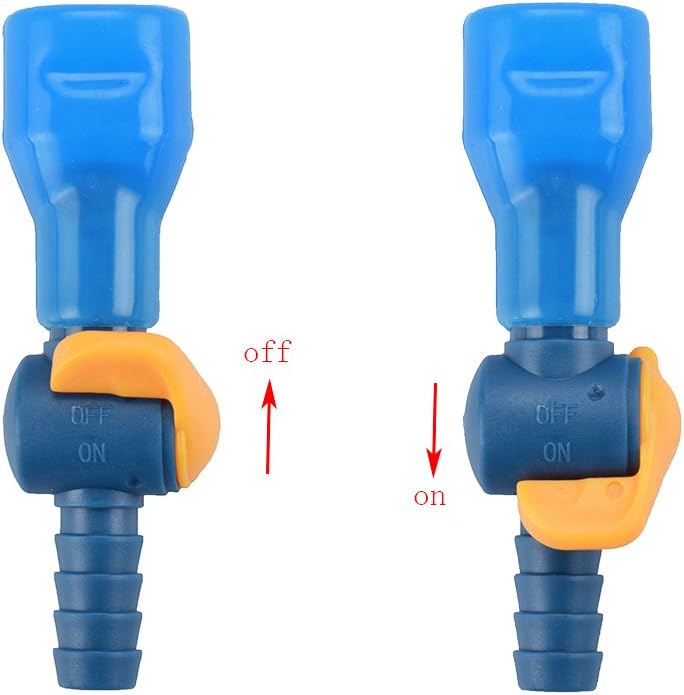 J.CARP ON-Off Switch Bite Valve Tube Nozzle Replacement for Hydration Pack Bladder