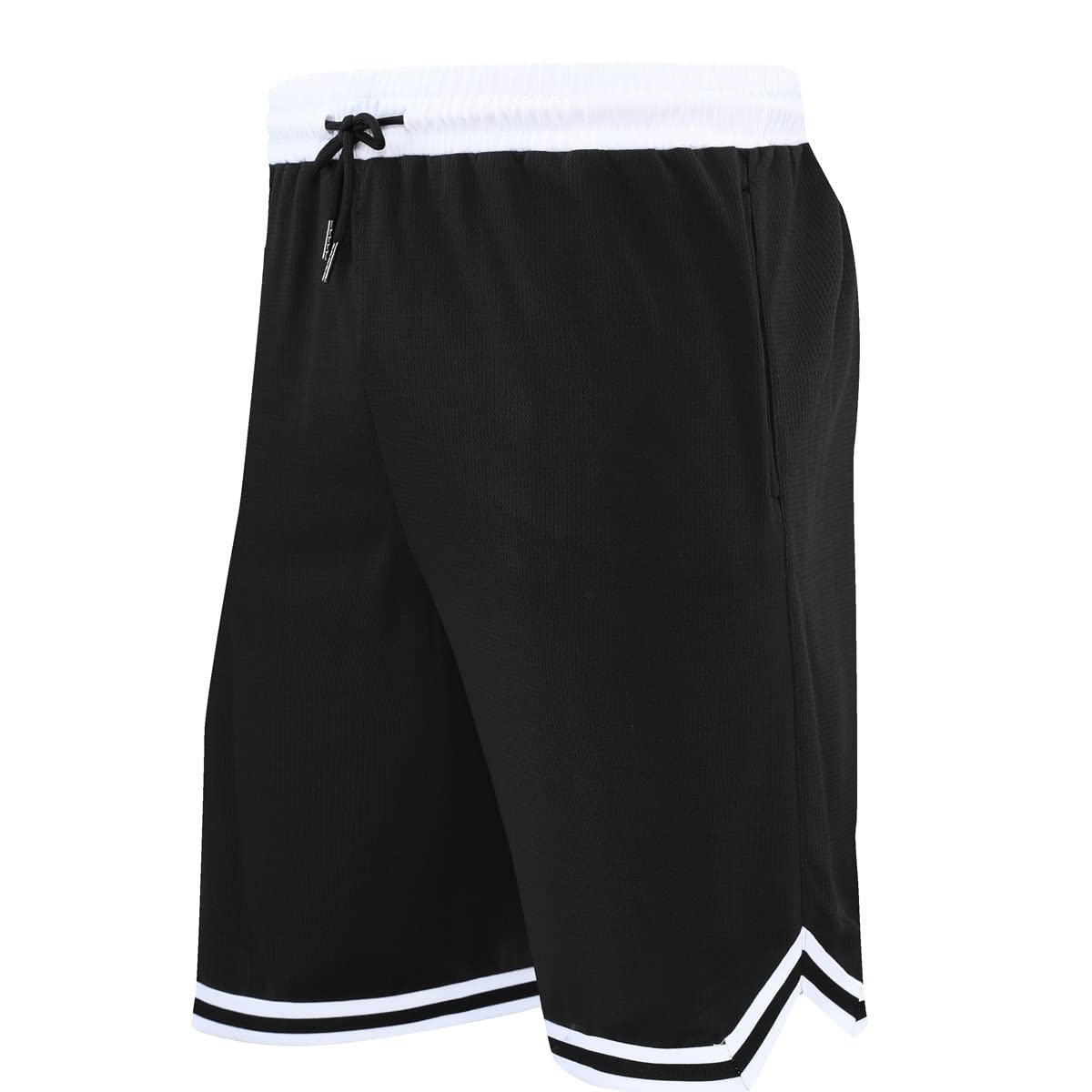 OPALOS 3 Pack Basketball Shorts for Men with Zipper Pockets,Active Athletic Shorts (Navy.Black.Gray-252, M)