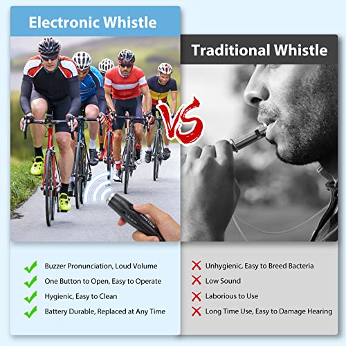 4 Pack Electronic Whistles with 3 Tones for Coaches and Referees - Color Variations