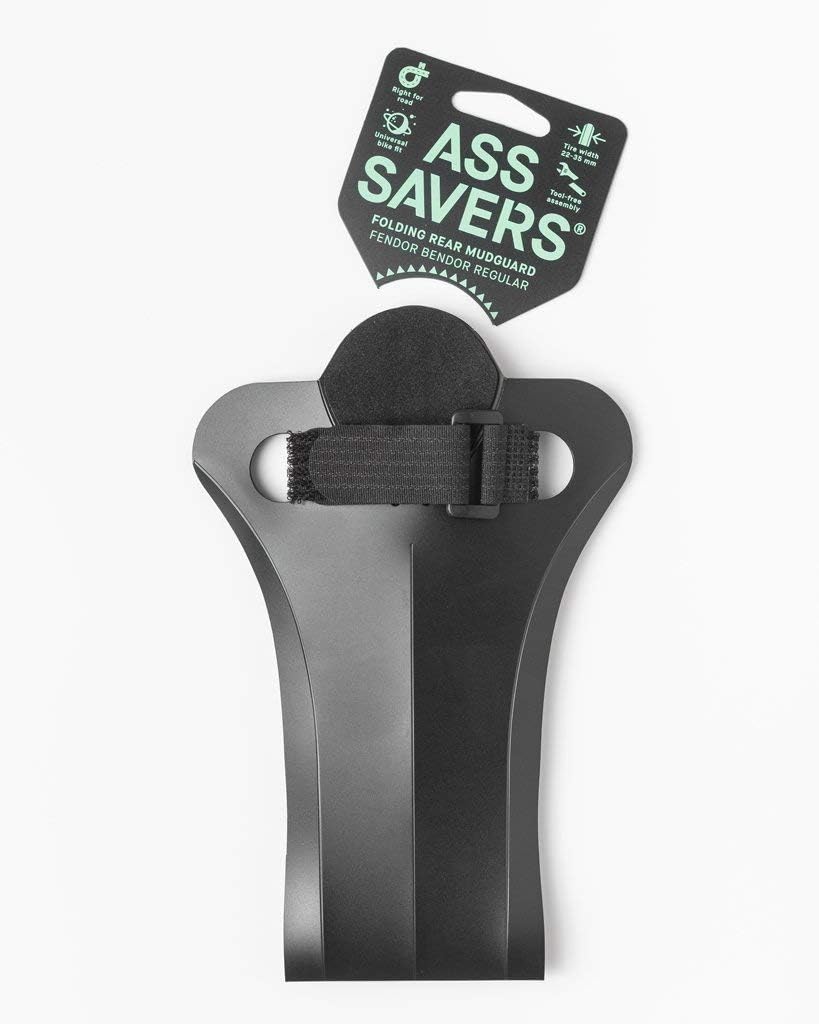 Ass Savers - Fendor Bendor - Rear Mudguard for Bicycles, Lightweight, Easy to Install, Excellent Coverage, Regular Size for Urban and Road Bikes, Big Size for Gravel or MTB, Swedish Design