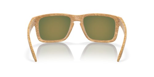 Oakley Men's OO9244 Holbrook Low Bridge Fit Rectangular Sunglasses, Matte Stone Desert Tan/Prizm Ruby Polarized, 56 mm