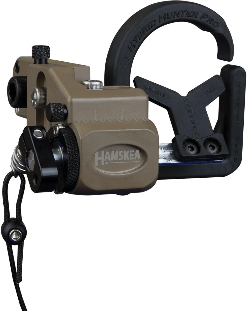 HAMSKEA ARCHERY SOLUTIONS Hybrid Hunter Pro Micro Tune/Drop Away Recurve Compound Arrow Rest for Bowhunting