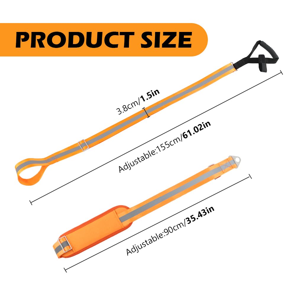 Kakalote Deer Drag Harness Hunting Gear, Heavy Duty Deer Drags Rope Deer Pulling Harness with Adjustable Shoulder Strap & Non-Slip Handle, Deer Hunting Accessories for Deer Hunters