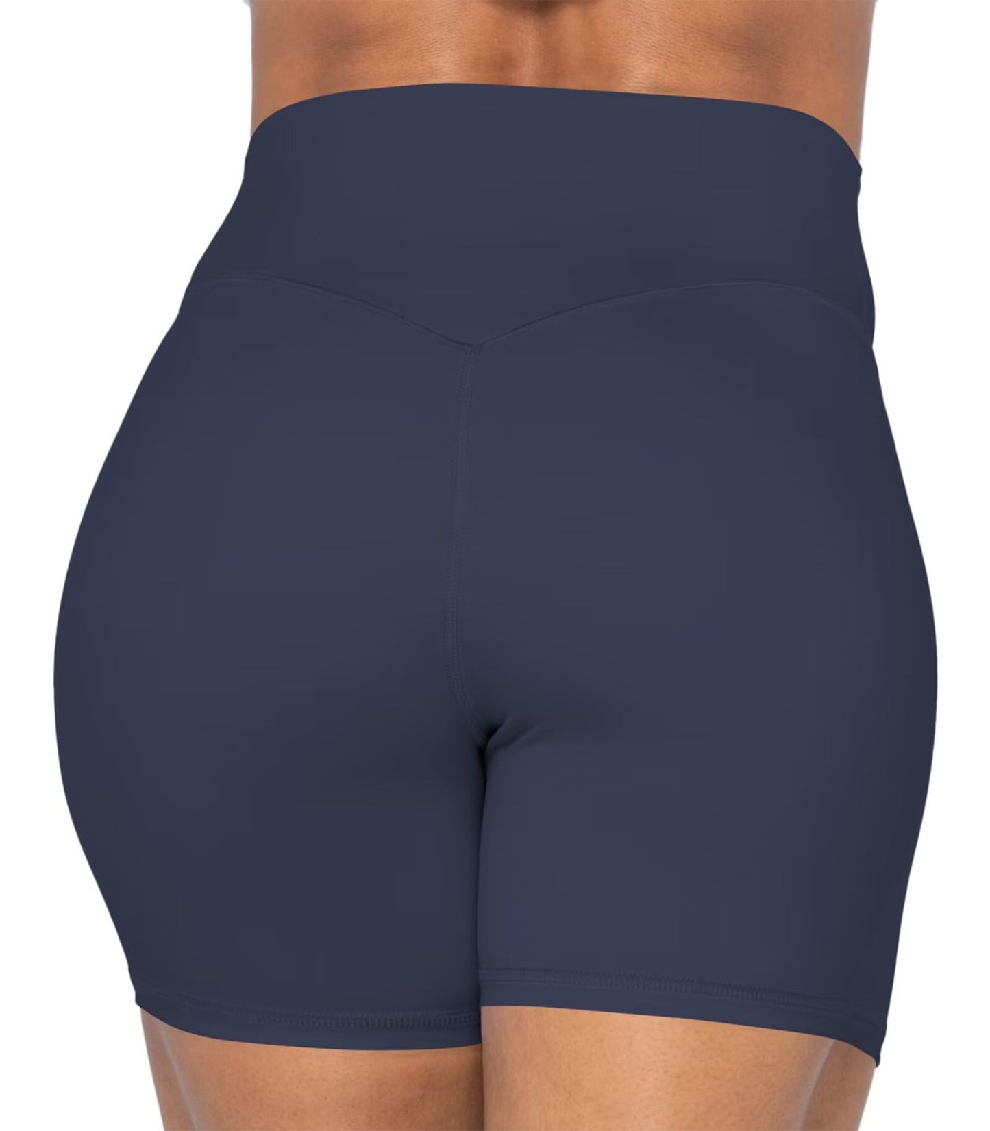 Sunzel Women's Biker Shorts in High Waist Tummy Control with No Front Seam 5" Charcoal Gray X-Small