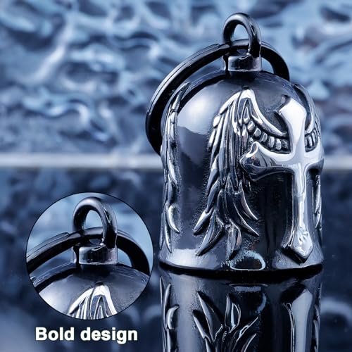 Motorcycle for Bells - Motorcycle Angel Bell for Men Women,Bell Biker Accessory,Guard Riding Safety (Cross Black)