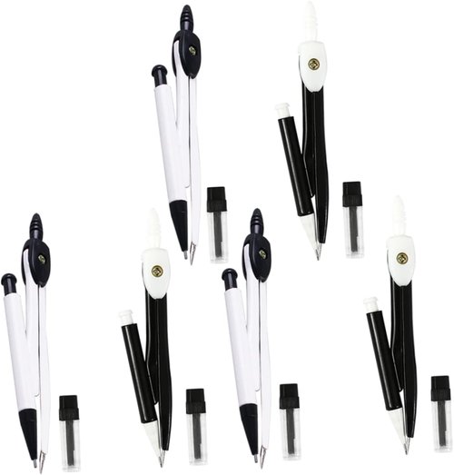 Housoutil 6sets Metal Drafting Tools for Students Teachers Drawing Tool for Art Math and Engineering Use