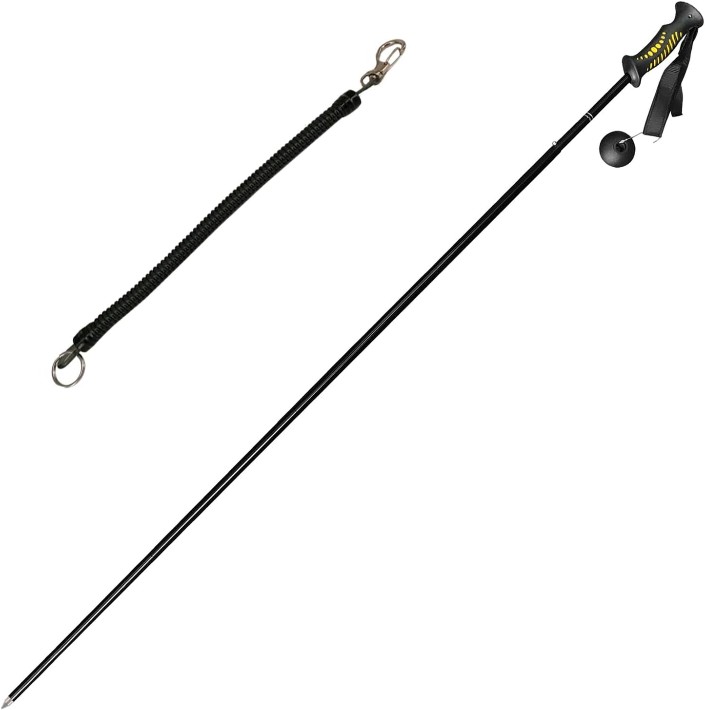 Aventik Fold-able Wading Staff Water Depth Safety Warning Sign Coated Stainless Steel Core T7075 Aluminum Body Corrosion Resistance