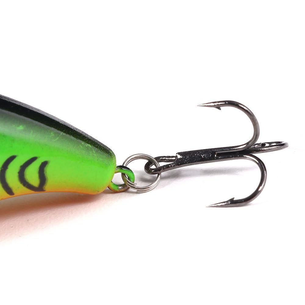 Fishing Lures Kit Mix Includes Minnow Popper Crankbait and Fish Hook for Fishing Saltwater Freshwater Trout Bass Salmon (DSP-20BPCS)