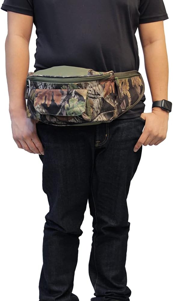 Preferred Nation Extra Large Camouflage Fanny Waist Pack (Set of 2), Sling Shoulder Bag | Great for Camping, Hiking, Hunting, Day Trips Camo