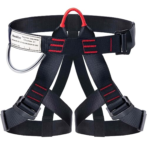 Climbing & Rescue Safety Belt for Ziplining, Fire & Tree Climbing - Half Body Harness for Women & Men
