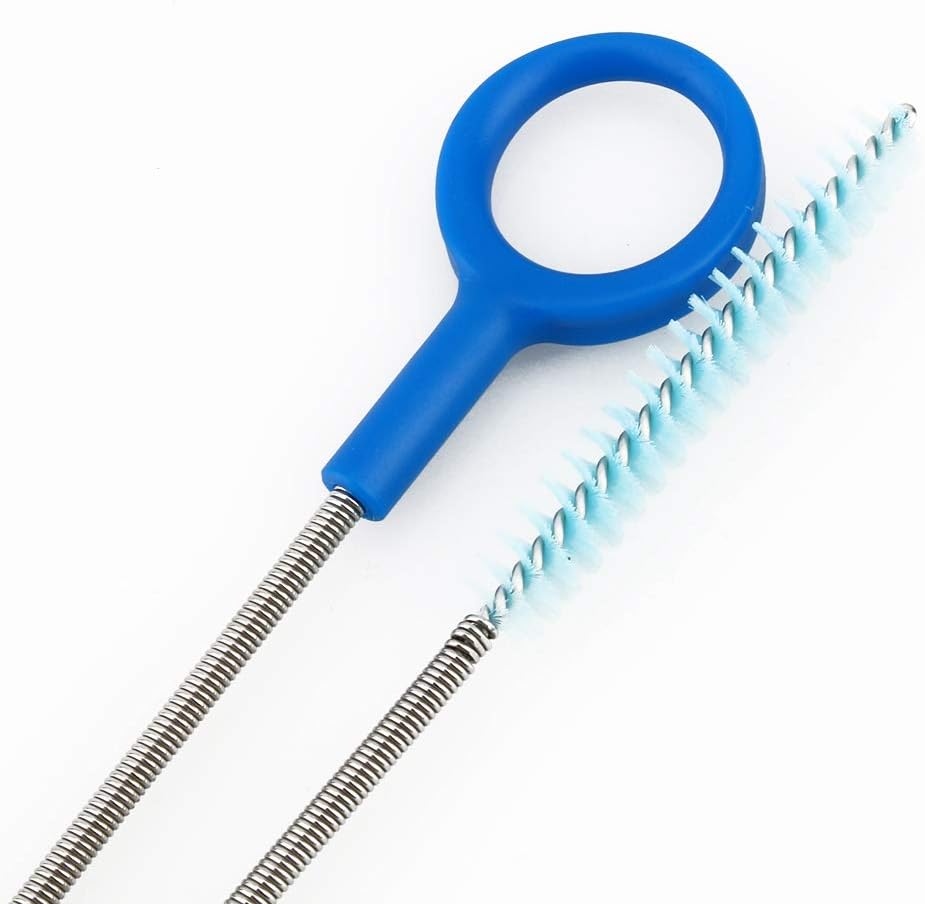 4-in-1 Hydration Water Bladder Cleaning Kit - Drying Rack/Big Brush/Small Brush/Long Flexible Brushes for Camping Cycling Hiking Backpack Bottle Cleaner