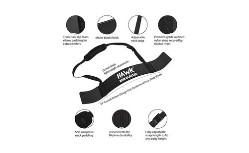 Weightlifting Belt for Men and Women Large 38”-44” & Arm Blaster for Biceps & Triceps