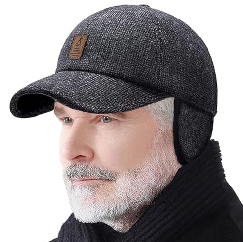 Men's Winter Outdoor Golf Hat Black Cotton - Sport Baseball Dad Cap