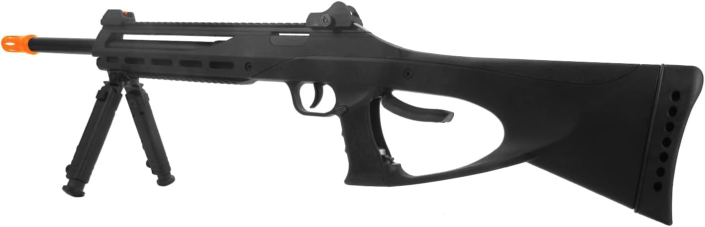 ASG TAC6 Black 6mm CO2 Airsoft Rifle - Non-Blowback, High Precision Shooting