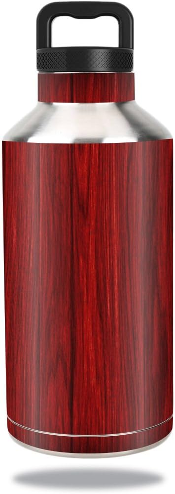 MightySkins Skin Compatible with Ozark Trail Water Bottle 64 oz wrap Cover Sticker Skins Cherry Grain