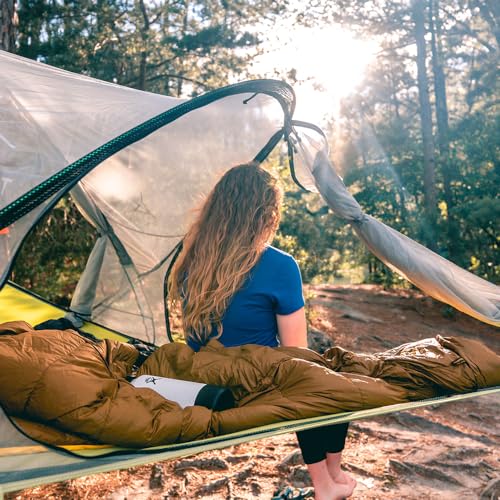 Tentsile Connect V3 2-Person Tree Tent Hammock, The Original Tree Tent Company, 880 Pound Capacity, Portable Treehouse, Heavy Duty Ratchets Included, Designed in The UK (Dark Grey)