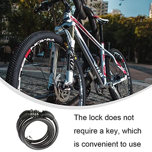 Combination Lock Safety Chain Lock Detachable Cycling Lock for Bike and Motorcycle and Gate Fence