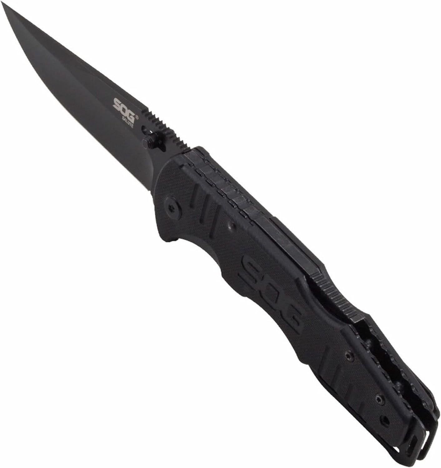 Fusion Salute, G-10 Handle, Black Blade, Plain