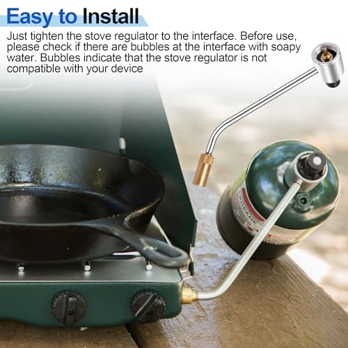 5430 Gas Stove Pressure Regulator Compatible with Most Coleman Stoves & Grills and Fold N Go Stoves, the Coleman Stove Propane Adapter for Maintains Stable Propane Gas Pressure in Coleman stoves