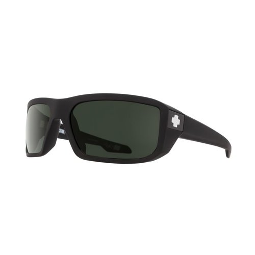Spy Monolith Mccoy 673012973864 63MM Soft Matte Black/Happy Gray Green Polarized Rectangle Sunglasses for Men +BUNDLE with ACCESSORY EYEWEAR KIT