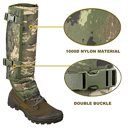 Waterproof Snake Gaiters for Hiking & Outdoor Protection - Adjustable, Bite Proof