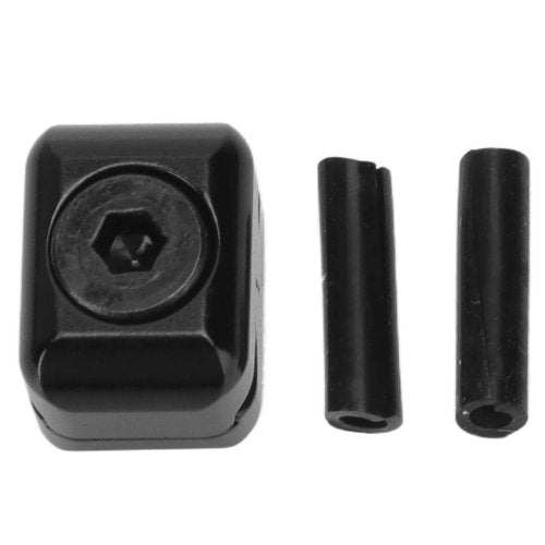 Rest Cable Clamp Buckle Metal Fastener Clip Archery Bowstring Adjustment Knob for Compound Bow Drop Away (Black)