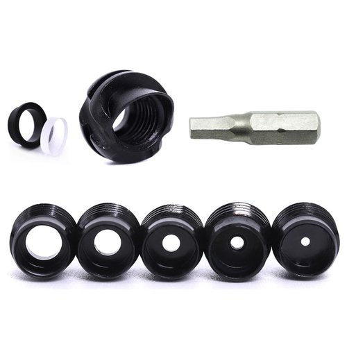 Linkboy Archery 37/45 Degree Hooded Peep Sight Compound Bow Peep Sight Inner Core 6X Clarifier Aperture Lens Kits for Hunting