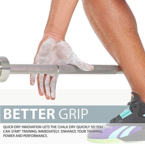 Liquid Chalk for Weightlifting & Climbing - 250ml + 50ml White - Mess-Free Grip Enhancer