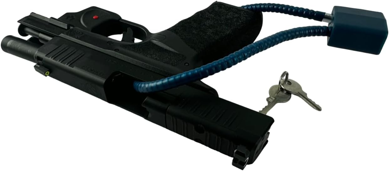 GUN Lock Trigger Cable Pistol Shotgun Rifle Child Safety Steel Cable Ca Approved